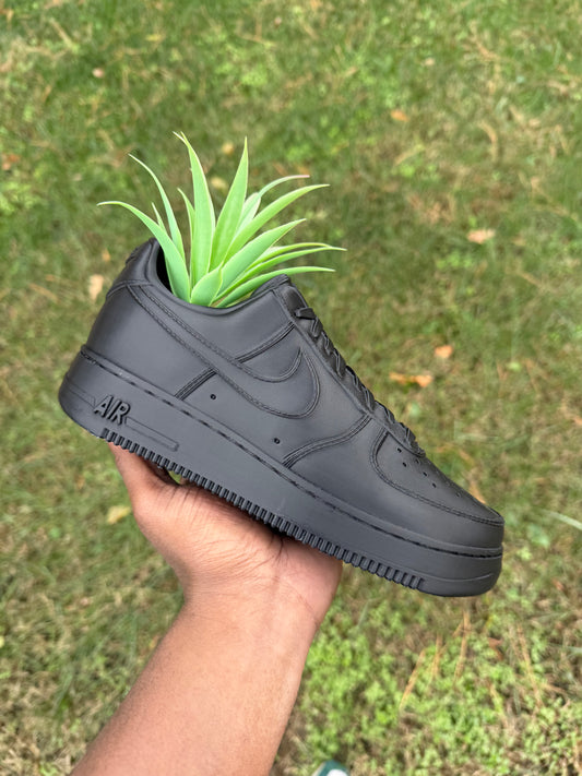 3D Printed AF1 All Black Sneaker Planter