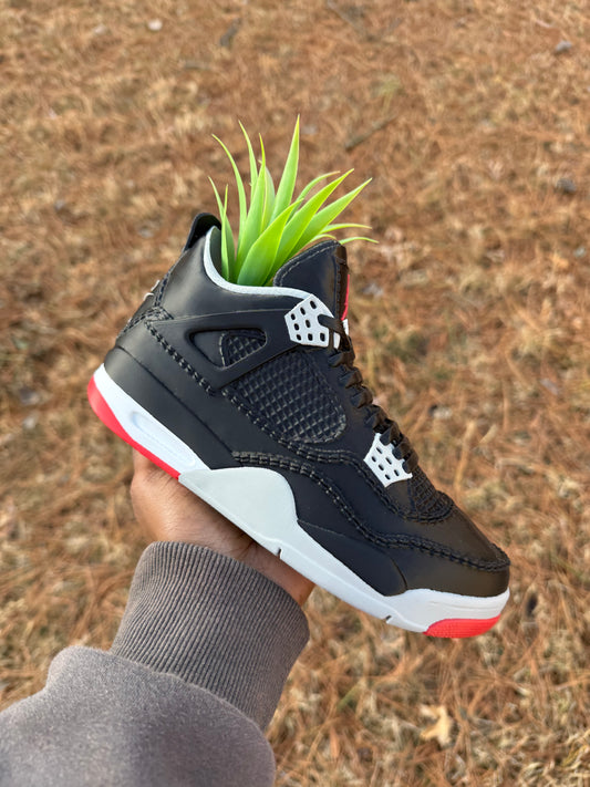 3D Printed AJ4 Bred Sneaker Planter