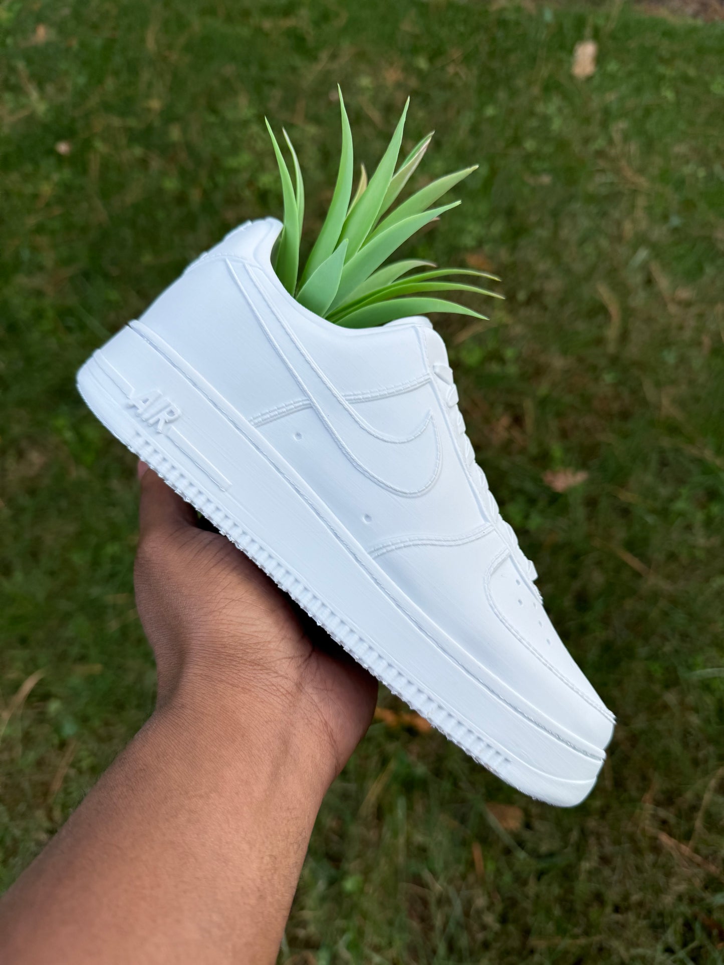 3D Printed AF1 All White Sneaker Planter